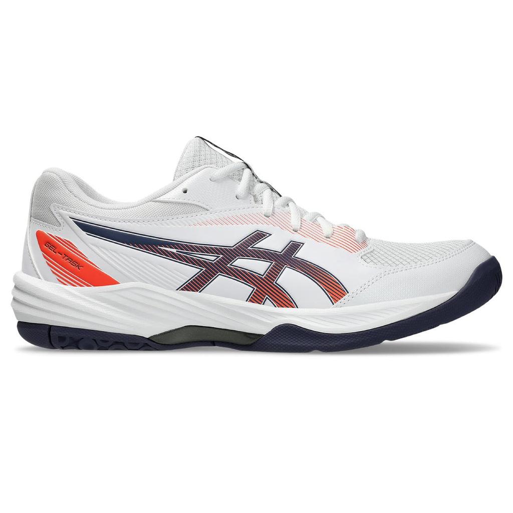 ASICS 4 Indoor Sports Size 101 2E GEL-TASK Shoes, 1071A103, Men's, (White/Indigo Fog), 27.0 cm,