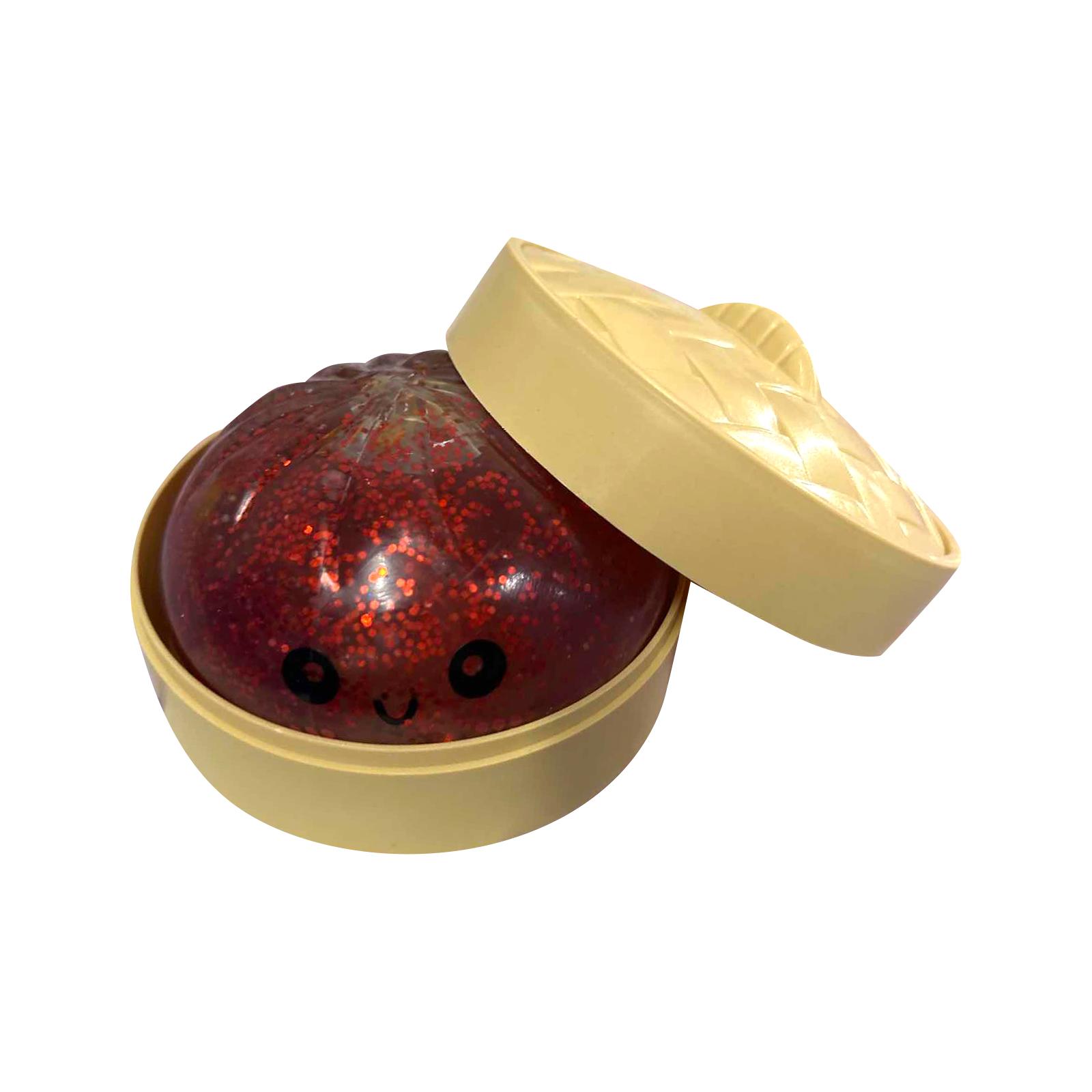 

Realistic Giant Steamed Bun, A Toy With A Steamer, A Slow- Dough Ball Designed For Stress Relief.Glitter Dumpling 20ml One Size
