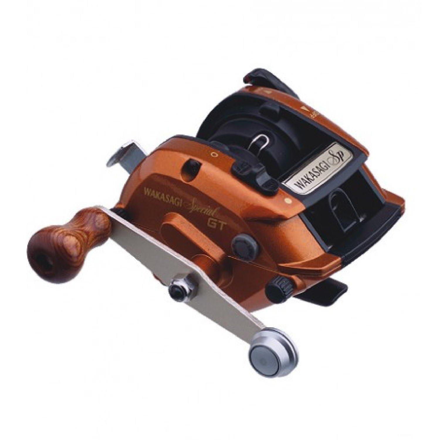 shimano wakasagi special gt baitcasting reel wakasagi fishing ice fishing коричневый