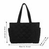 Large Capacity Rhombus Quilted Shoulder Bag Lightweight Tote Bag Minimalist Handbag  Casual Wear