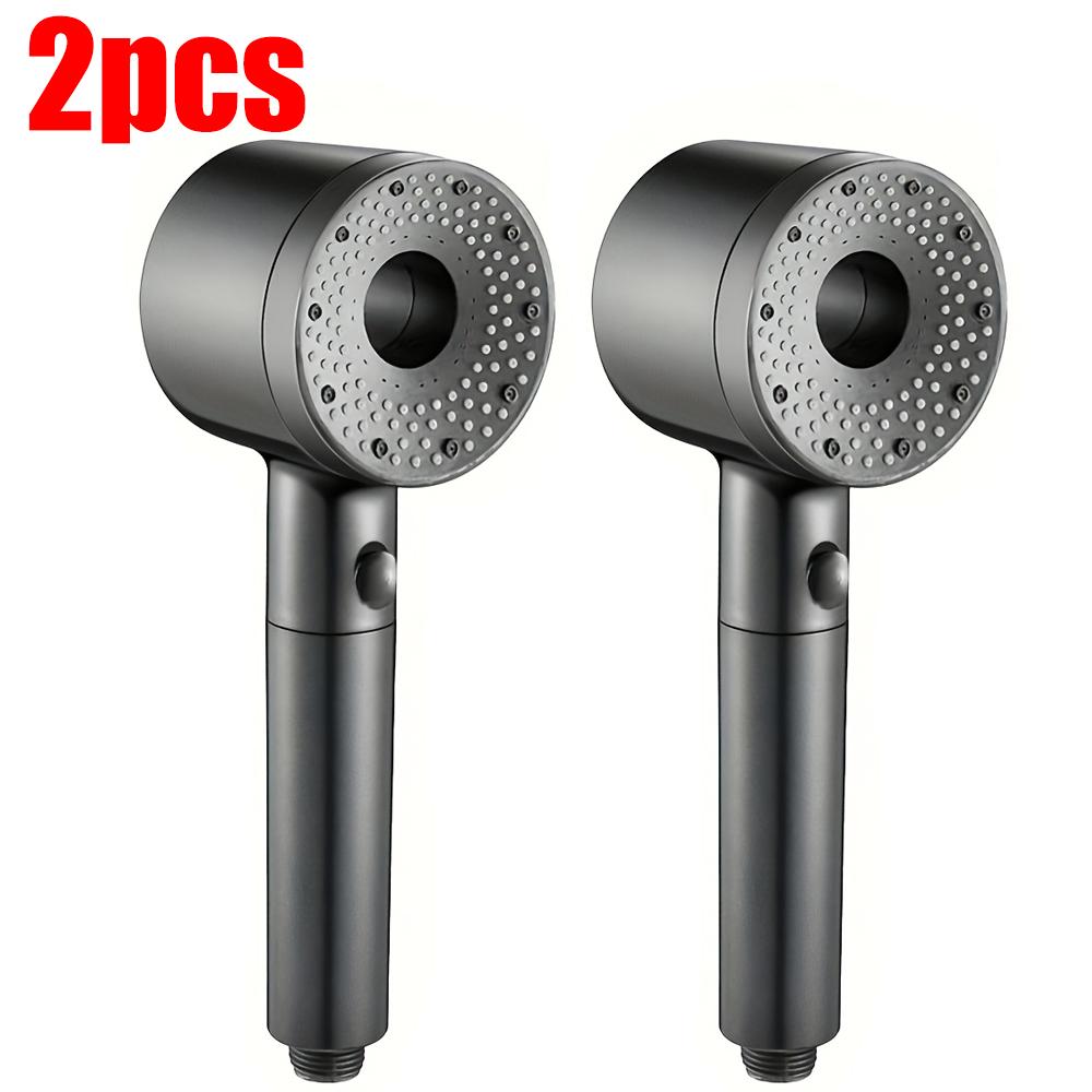5 Modes One Key Stop Water-saving Shower Head Handheld Large Flow High-pressure Shower Nozzle with Filter Bathroom Showerhead