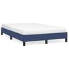 Bed Frame without Mattress Blue 120 x 190 cm Fabric