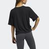 Adidas T Shirts Women's Black Crew Neck Moderate FM1654