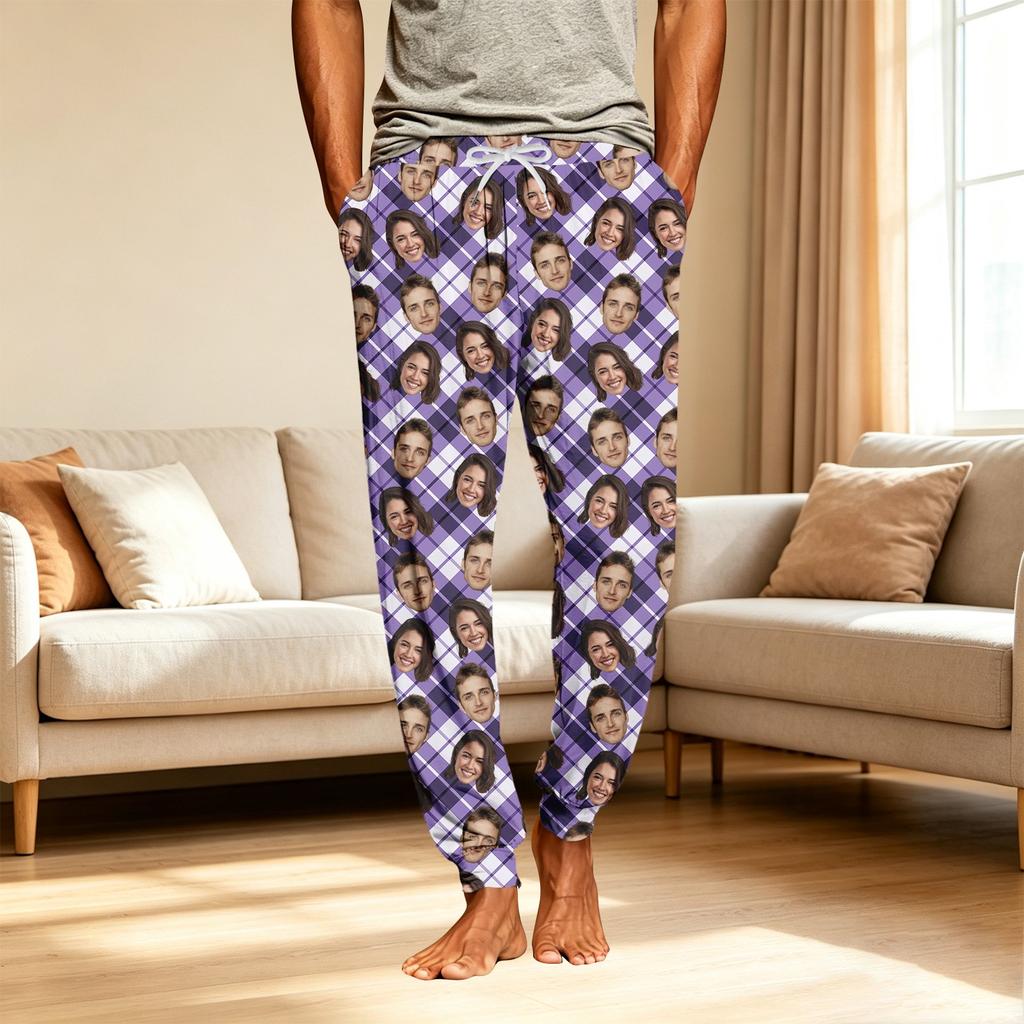 Men's Pajama Pants with Pockets - Casual Pants for Home Sleepwear