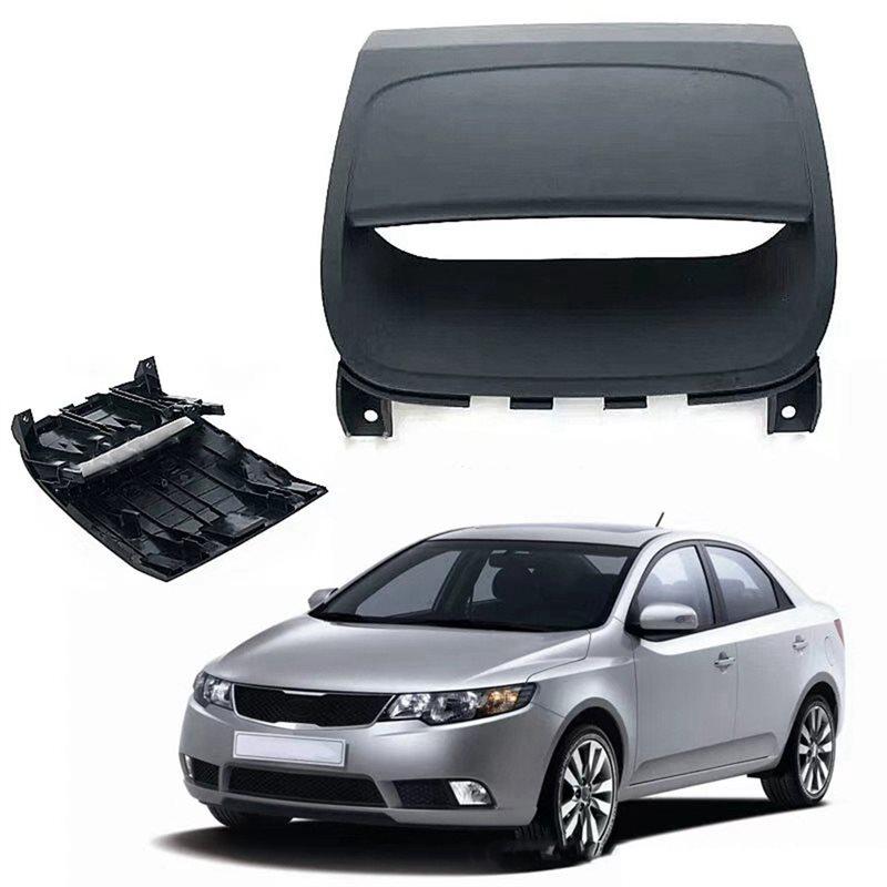OB-For Kia Forte Cerato 2009-2017 Electronic Clock Trim Panel CD Frame Upper Trim Panel Center Cover