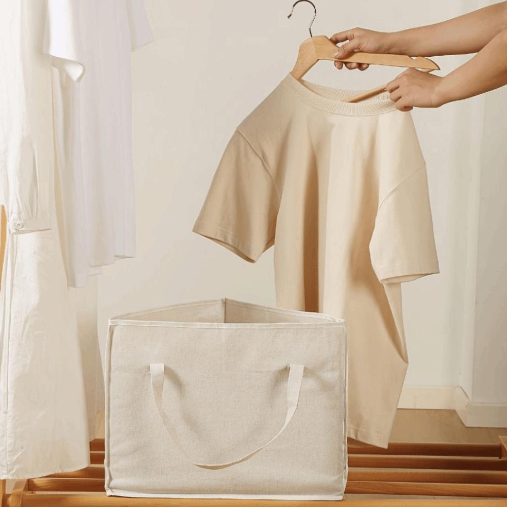 Platzsparender Kleideraufbewahrungskorb Faltbarer Schrankorganizer für Kleiderbügel