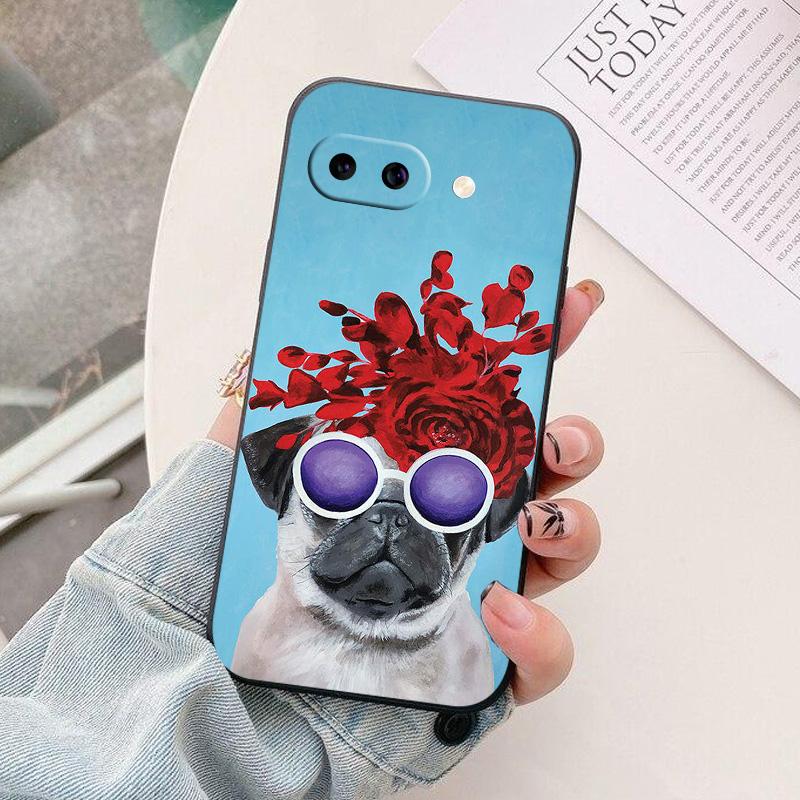 For Google Pixel 9a Case Black Silicon Soft TPU Phone Cases for Google Pixel 9a 9 A Protective Back Shells Coque Pixel9A Fundas