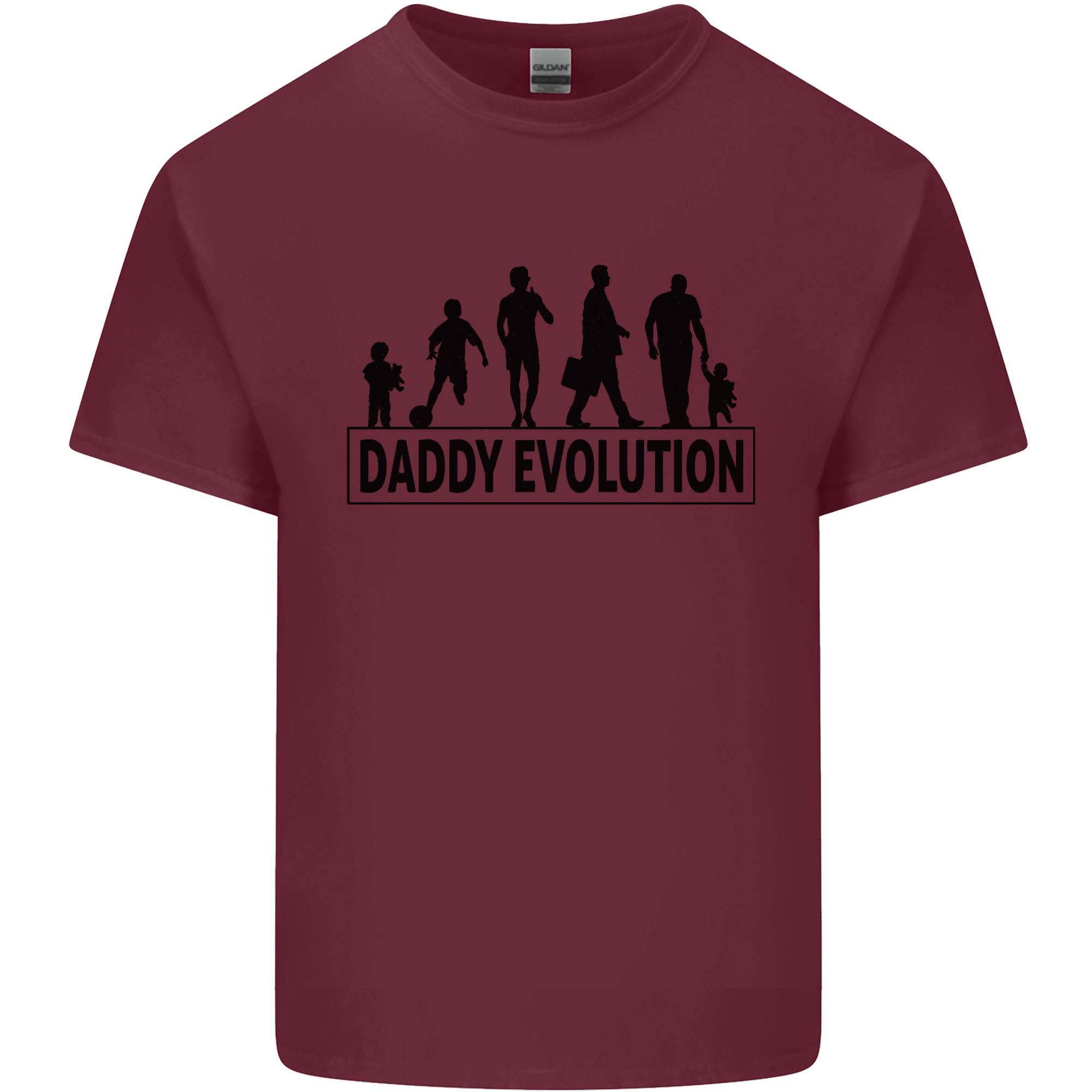 Daddy Evolution Fathers Day Unisexs Light Cotton TShirt S