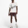 Nike Dri-FIT UV Run Division Miler Printed Ribbed Crew Neck Short Sleeve T-Shirt Men Tops Phantom DV9263-030