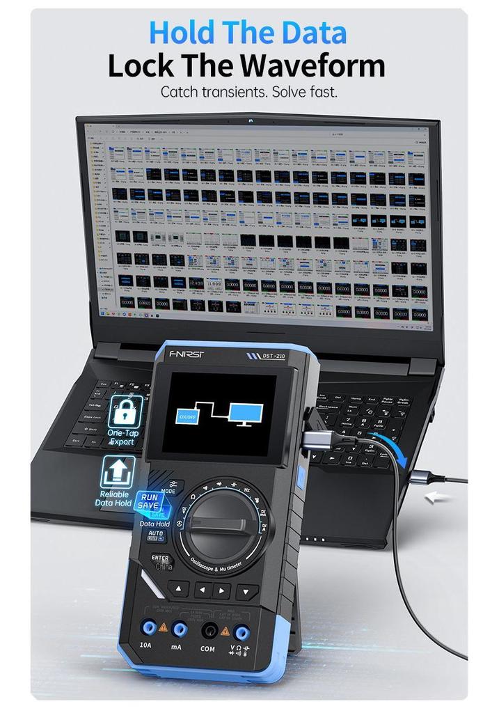 FNIRSI DST210 Oscilloscope Multimeter & Signal Generator