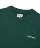 WACKY WILLY Basic Cable Tissue Pullover Green