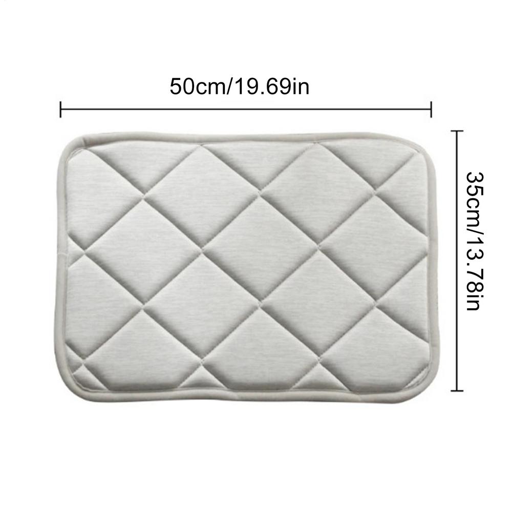 

Dog Cooling Pad 35x50cm Ice Silk Washable Cat Crate Bed Pet Cooling Mats For Dogs For Puppies Kittens Home Outdoor Indoor Floor белый