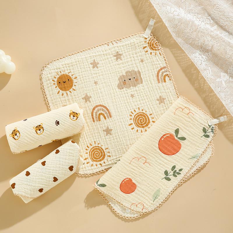 Baby Cotton Bib & Scarf Set - Infant Triangle Design