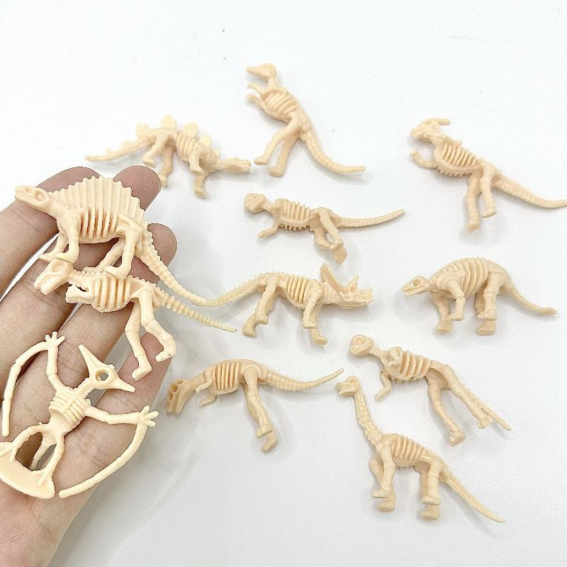 

10/20 шт. Мини-скелеты динозавров, Реалистичное ПВХ украшение, Образовательное развлечение и Креативные проекты, Для украшения на Хэллоуин