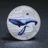 Australia, Cherish Wildlife Commemorative Coin, Deep Sea Blue Whale Commemorative Medal Silver Plated Coin