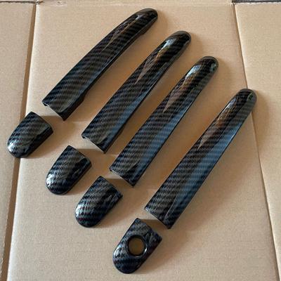 For Chevrolet Lacetti Optra Daewoo Nubira Suzuki Forenza Holden Viva Carbon Fiber Chrome Car Door Handle Covers Styling