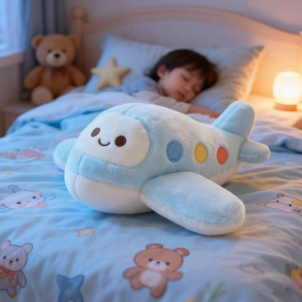 Plüschflugzeug mit Kristallen, superweichem Stoff, ideales Geschenk für Kinder und Jugendliche