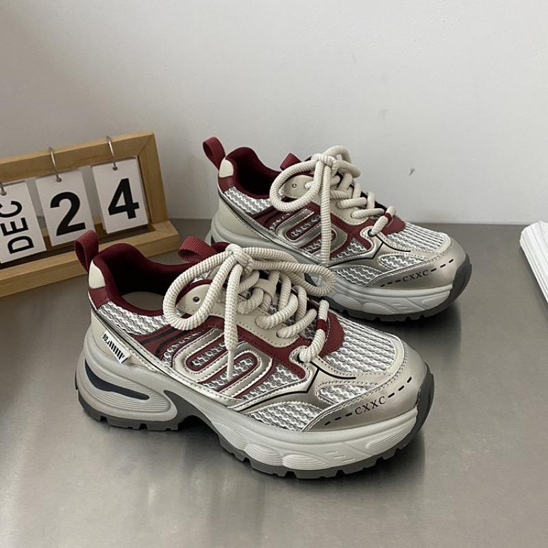 Sneakers Women Shoes  New Pattern chunky sneakers Shoe Casual Woman Sport Shoes Flat Lace-Up Adult Zapatillas Mujer