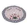 New Year Cloth/Linen Xmas Layout Floor Mat Cover Xmas Decor Christmas Carpet Xmas Tree Skirt
