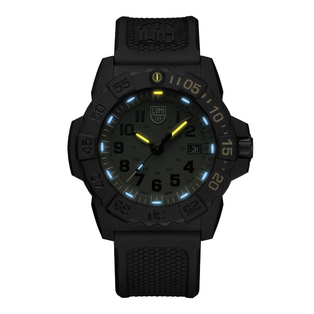 Luminox Military Watch for Men and Women, Analog, Swiss Made, Simple, Navy Seal Foundation 3500 Series, Ref. 3517.NSF.SET