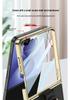 Samsung Z Flip 8 Electroplated Retro Leather Case with Lanyard and Ring Holder