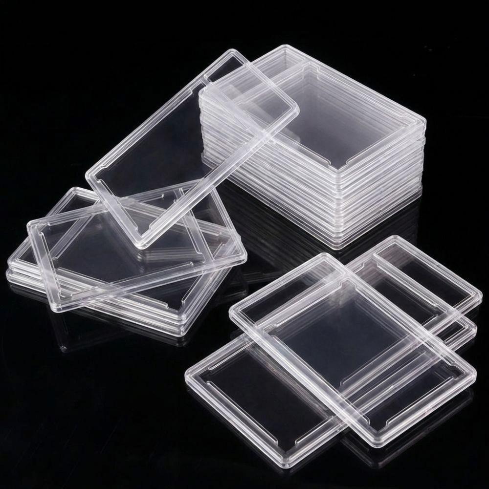 Transparent Collectible Card Box Removable Trading Card Protection Box  Storage Display