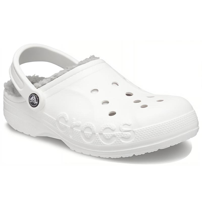 Crocs Baya Comfortable Abrasion Resistant Hole Shoes Unisex White