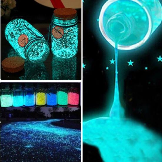 10g Luminous Particles Glow In Dark Fish Tank Aquarium Fluorescent Sand Decor