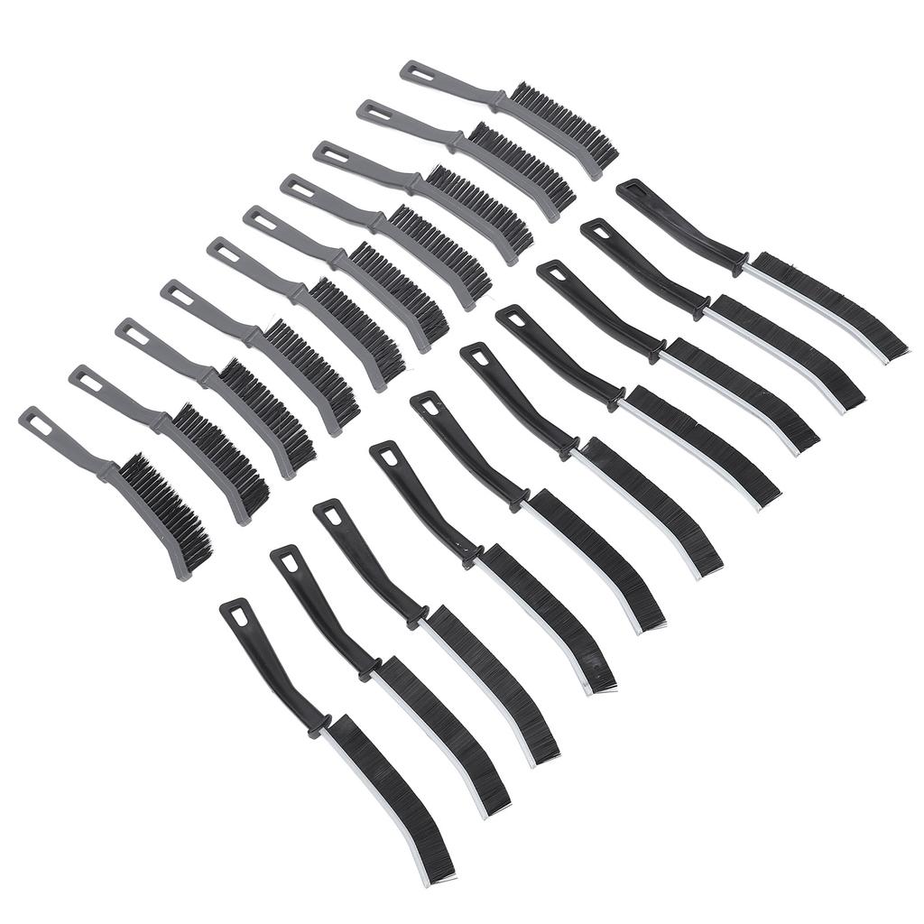 20pcs Multifunctional Crevice Brush Convenient Hangable Ergonomic Hard Bristle Crevice Brush for