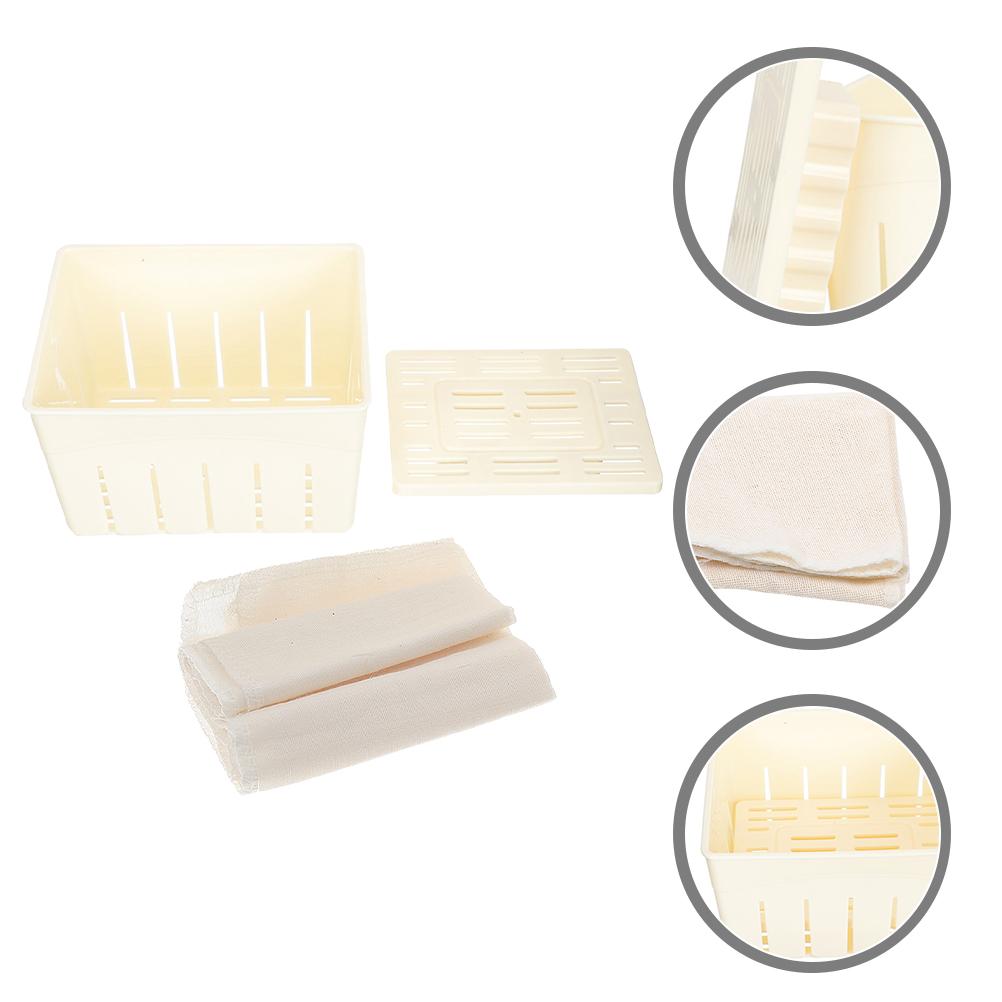 

Домашний тофу Stamper Bean Curd Makers Пластиковые формы Squeezer Making Moulds Pp Household 14.00X10.50X9.50CM бежевый