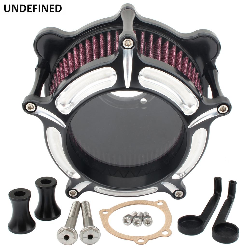 Air Cleaner Filter Intake For Harley Twin Cam EVO Dyna Softail FXST Touring Road King Street Glide 1993-1999 Motorcycle Clear
