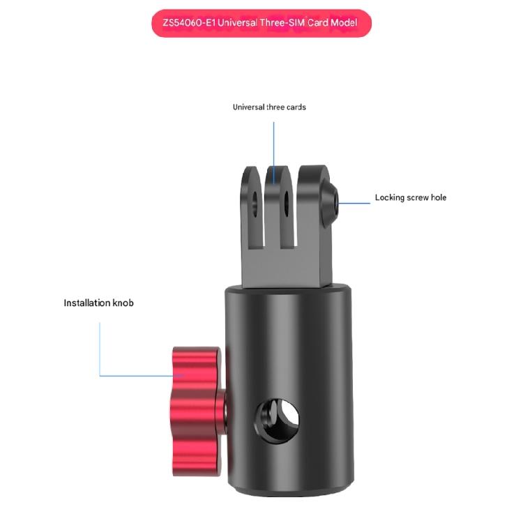 Secure 1/4 Inch / 3-Claw Thread Aluminum Alloy Adapter Base For Universal Tripods Light Stand Camera Mount