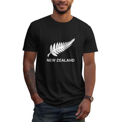 Nya Zeeland All Blacks Kortärmade T-shirts 100% Bomull T-shirt Högkvalitativa Födelsedagspresenter Herr Sommar Avslappnade Överdimensionerade T-shirts