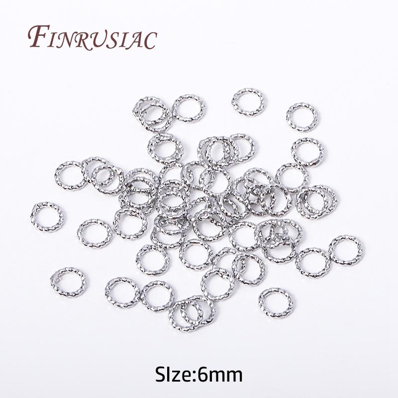 6/8/10/12MM Runde Verdrehte Geschlossene Ringverbinder Für DIY Schmuckherstellung Zubehör Zubehör für Schmuck Großhandel