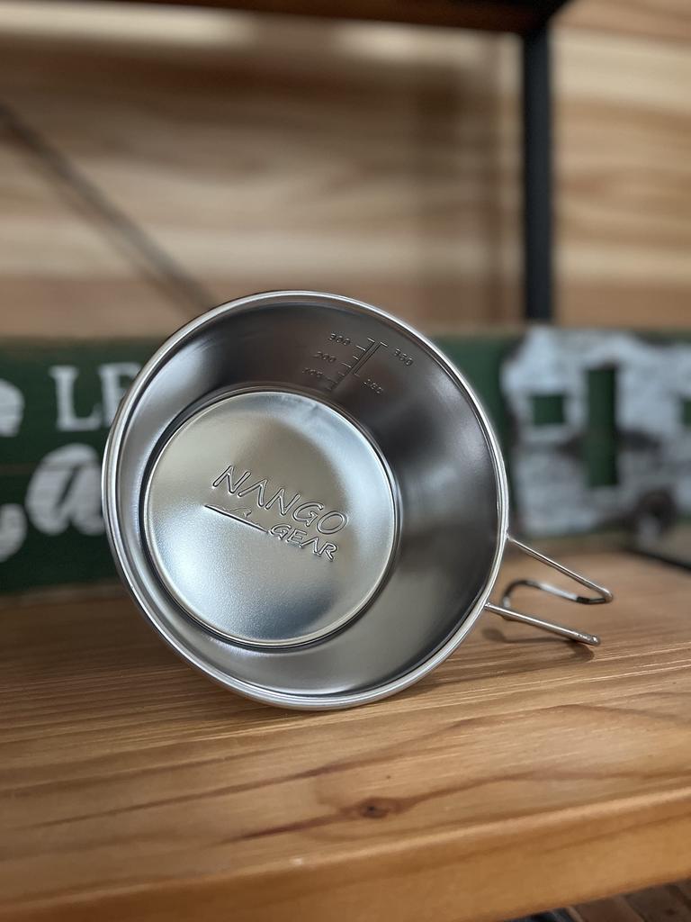 [Amazon.co.jp Exclusive] NANGOGEAR (Nanko Camping Gear) Deep Sierra Cup, Stainless Steel #450, 2-Piece Set, 18-8 Stainless Steel, 21117 (S-360-2P)