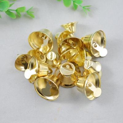 10-50MM Campane a Tromba Aperte Dorate Decorazione Natalizia Campanellini per Accessori Fai-da-Te