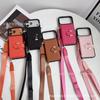 Applicable To iPhone17promax Oblique Span Card Mobile Phone Case, Foreign Trade Hot-selling Lanyard Card Bag, Apple 17 Mobile Phone Case.
