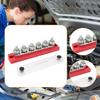 Power Distribution Block 48V DC Busbar Box 6 Post 300A Bus Bar Battery for RV Car Automotive