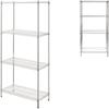 Openwork Foldable Pantry Storage Rack, 4 Shelves X 125kg