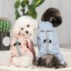 Pet Supplies Four-legged Raincoat Waterproof Clothing For Spring And Summer Complete Package For Bear Schnauzer And Dog Raincoat