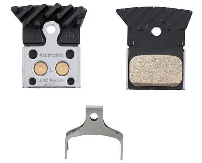 SHIMANO Náhradné diely Kotúčové brzdové platničky L04C Kovové s chladičmi 1 pár IBPL04CMFA
