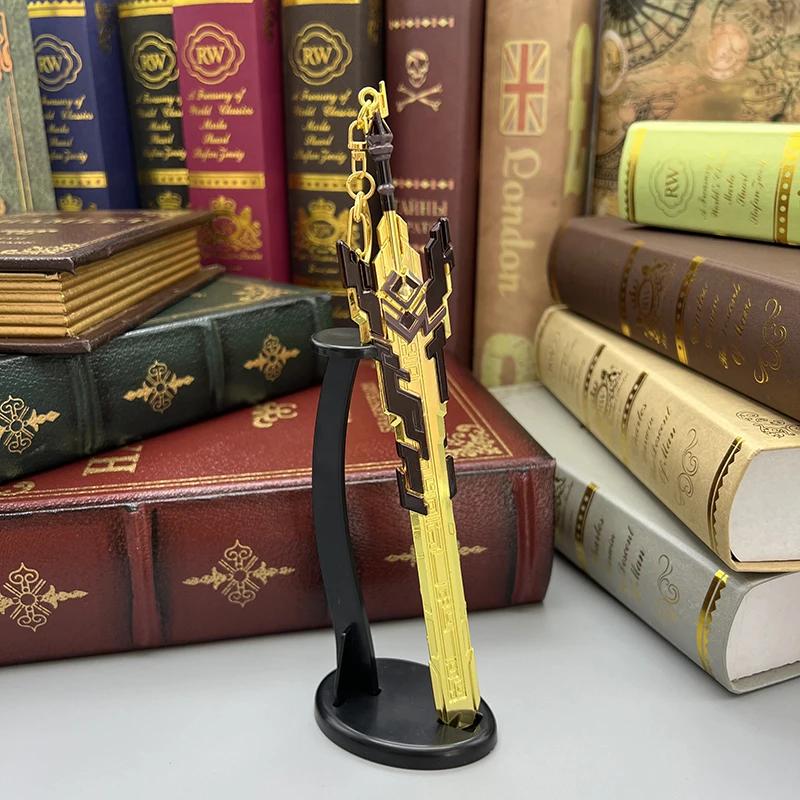 21cm Genshin Impact Game Replica The Unforged Sword 1:6 Metal WeaponsModel Action Figure Accessory Collectible Ornaments Toy Boy
