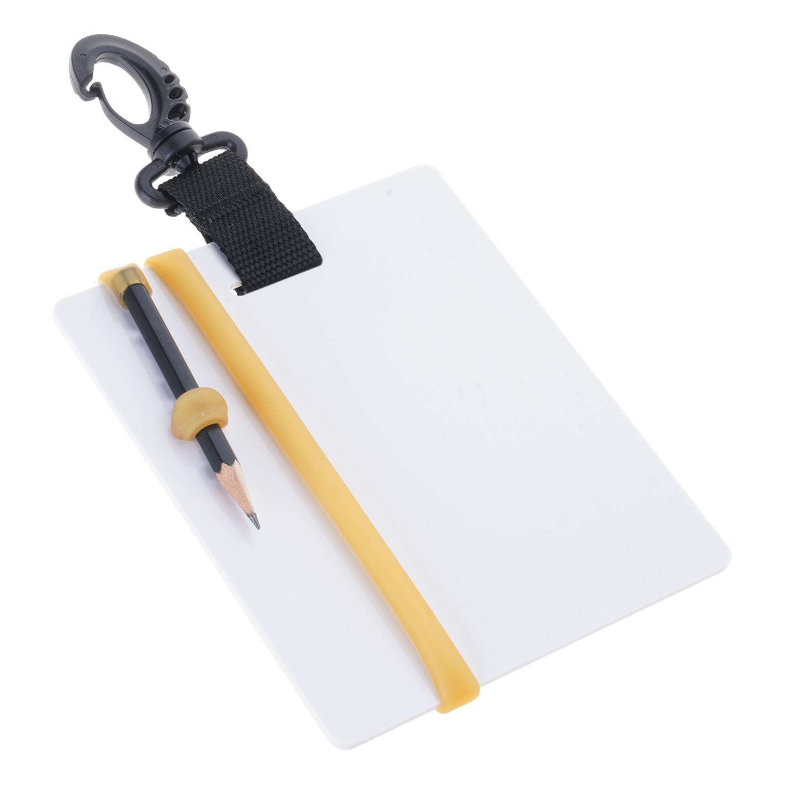 

Подводная доска для письма Дайвинг Блокнот с карандашом и быстросъемной пряжкой Подводный блокнот Простой в использовании 1