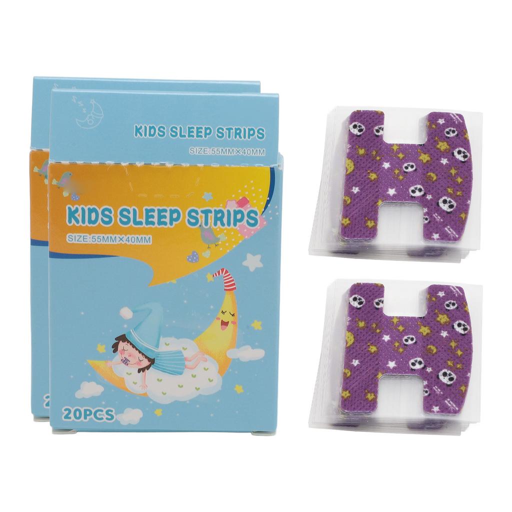 40pcs Anti Snoring Mouth Tape Non Irritating Breathable Nonwoven Skin Friendly Closed Mouth Breathing Patch for Home