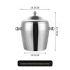 Stainless Steel Insulated Ice Bucket with Tongs