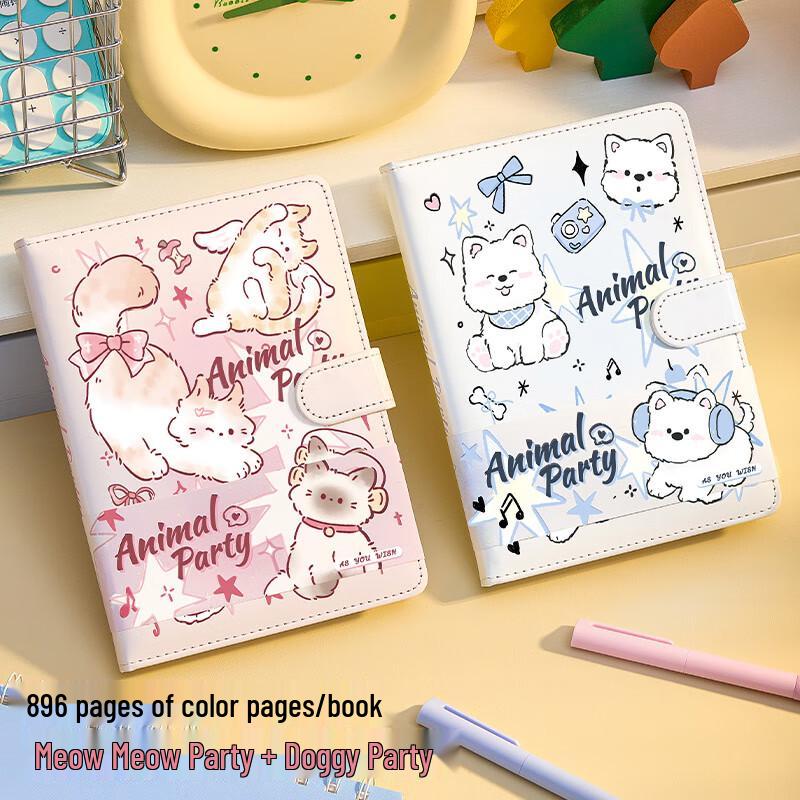 Children s Magnetic Buckle Cartoon Notebook & Journal Set