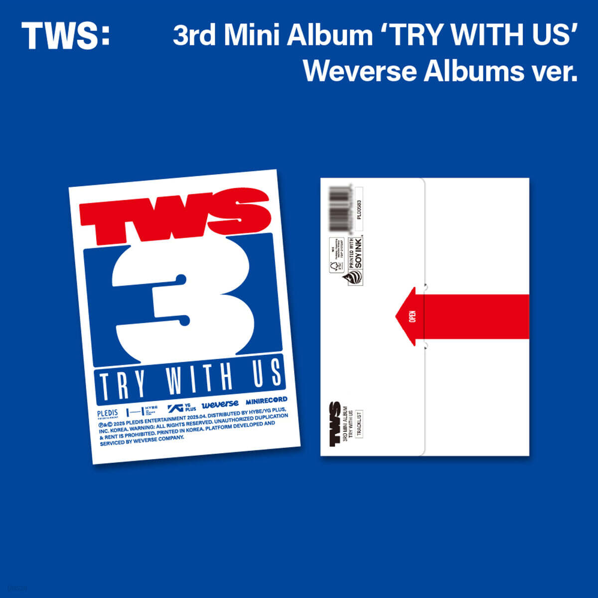 

TWS (Tours) - 3rd Mini Album TRY WITH US [Weverse Albums ver.]