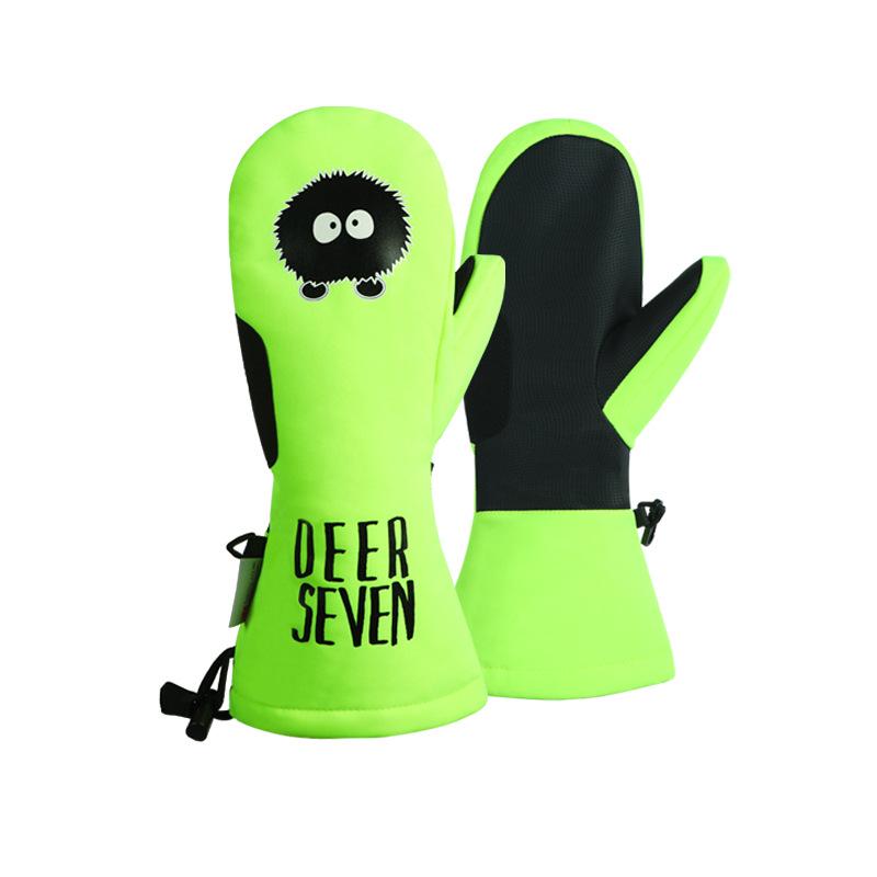 Thinsulate Cartoon Winter Snowboard Gloves - Men's, Women's, and Children's Windproof, Warm Outdoor Mittens