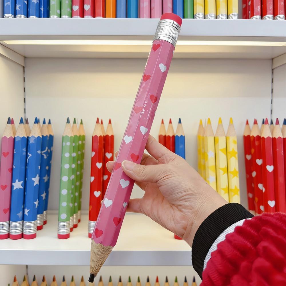 Wooden Big Pencil 34CM Giant Pencil Funny Stationery Pencil  Students