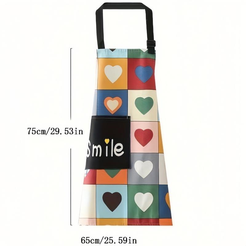 1pc Cooking Apron High quality and creatively designed kitchen aprons with adjustable pockets, perfect for cooking and chef use